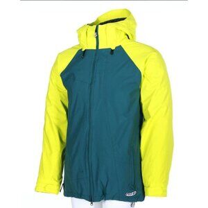 Volcom Industrial Mens S Thermonite 10,000MM Let It Storm Dark Green Snow Jacket